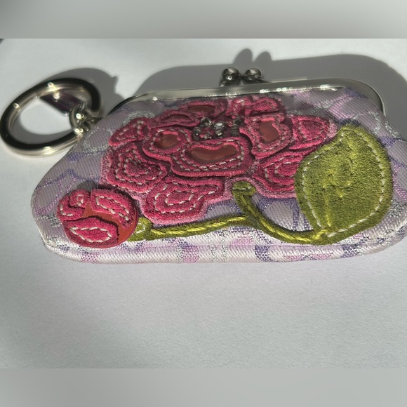 Coach Embroidered flower kisslock coin purse - Picture 4 of 8